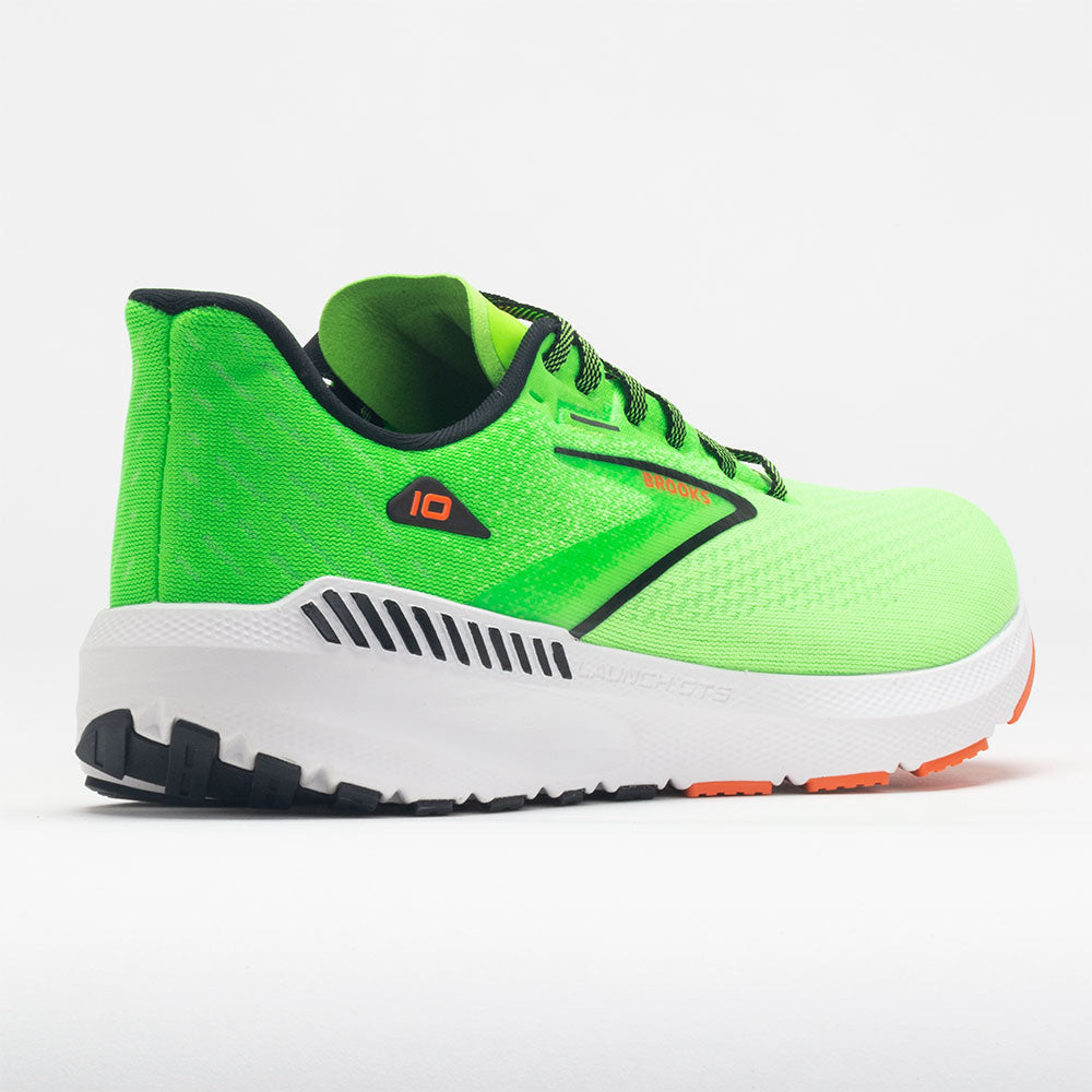 Brooks Launch GTS 10 Men's Green Gecko/Red Orange/White