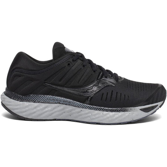 Women's Saucony Hurricane 22, Blackout, 5.5 B Medium