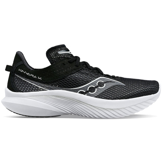 Women's Saucony Kinvara 14, Black/White, 9.5 B Medium