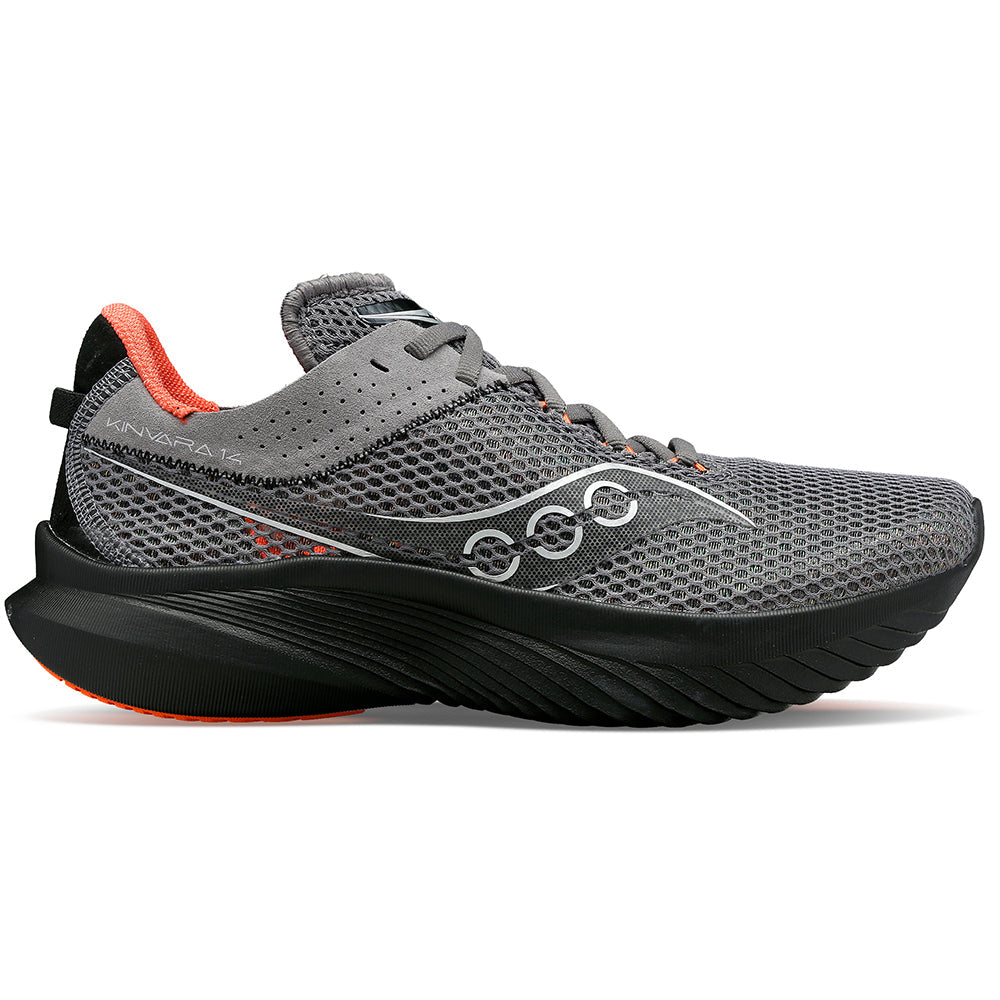 Women's Saucony Kinvara 14, Gravel Black, 7.5 B Medium