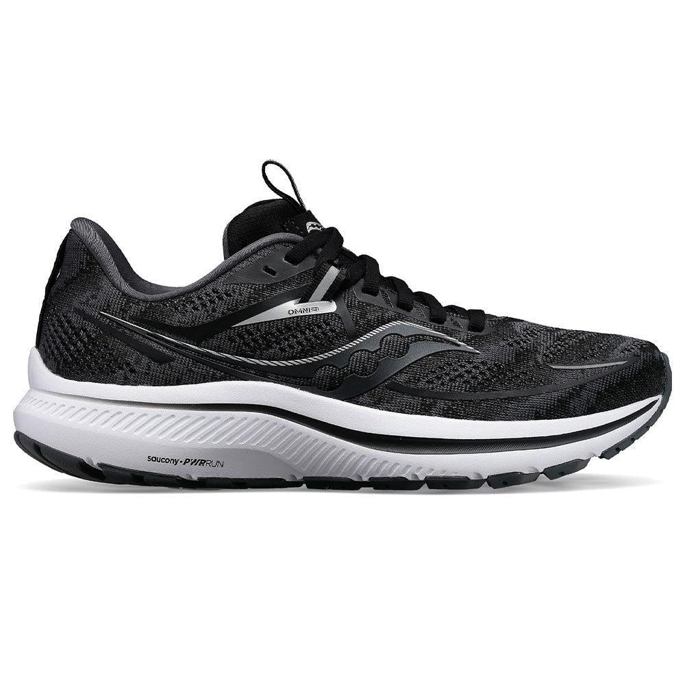 Women's Saucony Omni 21, Black/White, 10.5 B Medium
