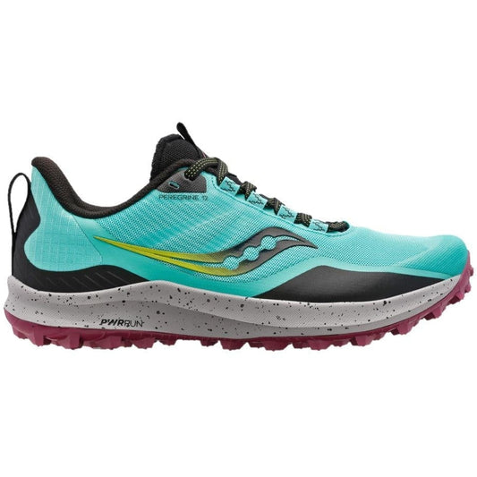 Women's Saucony Peregrine 12, Cool Mint/Acid, 10 B Medium