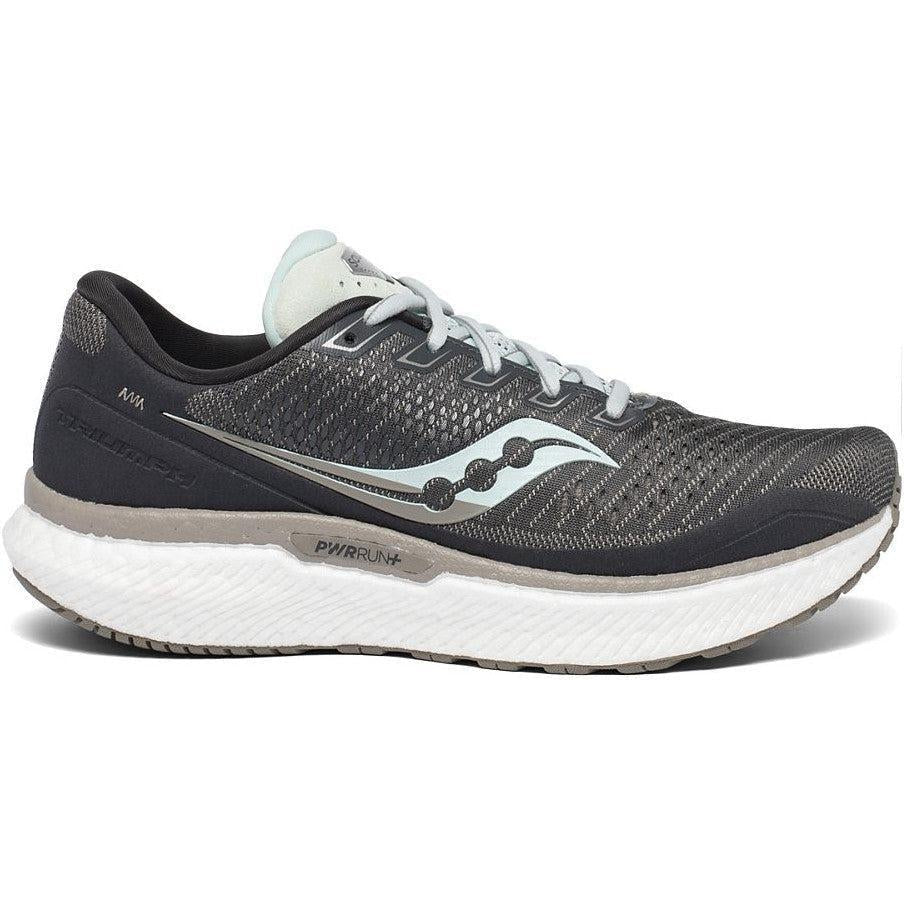 Women's Saucony Triumph 18, Charcoal/Sky, 7 B Medium
