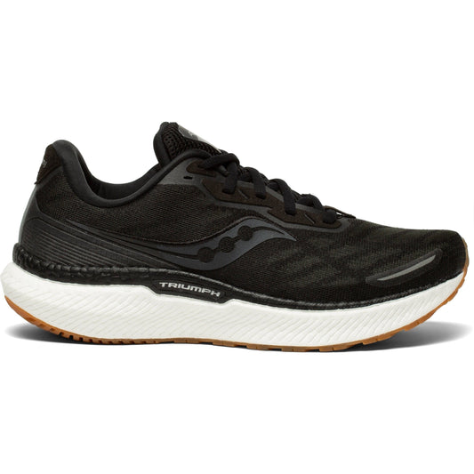 Women's Saucony Triumph 19, Black/Gum, 6 B Medium