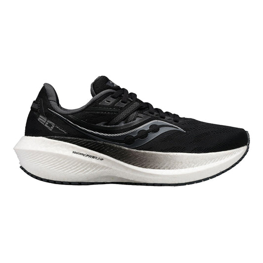 Women's Saucony Triumph 20, Black/White, 7 D Wide