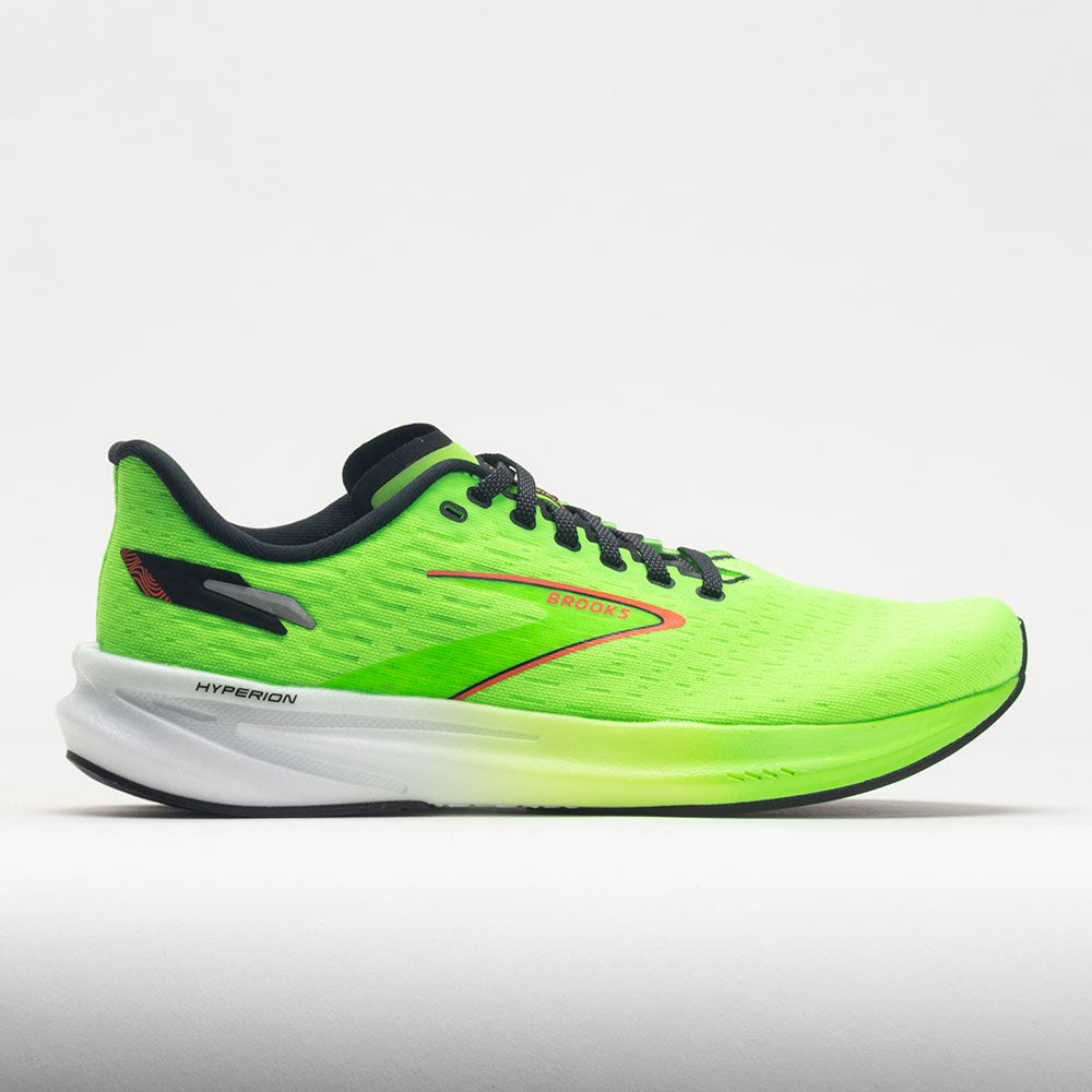 Brooks Hyperion Men's  Green Gecko/Red Orange/White