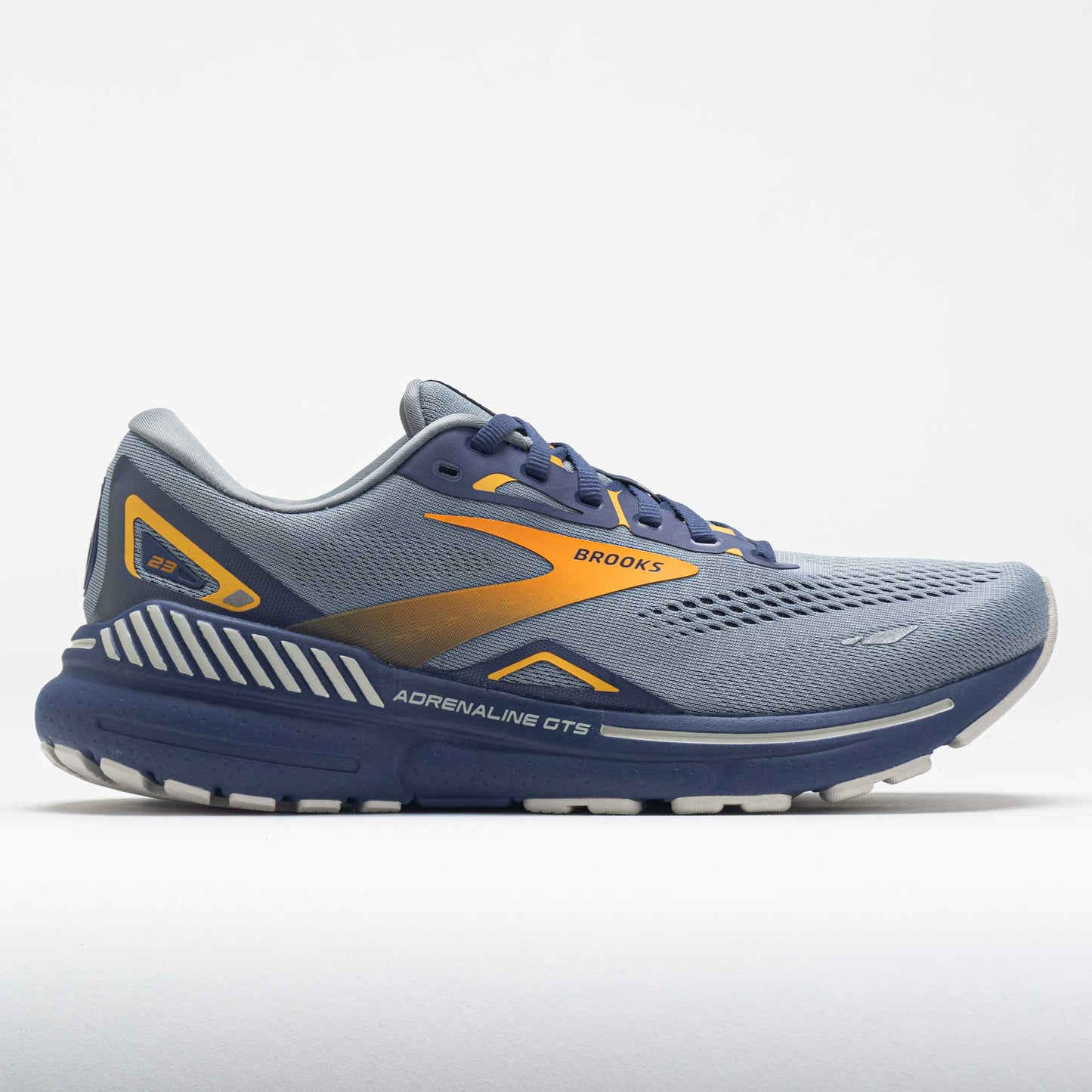 Brooks Adrenaline GTS 23 Men's  Grey/Crown Blue/Orange