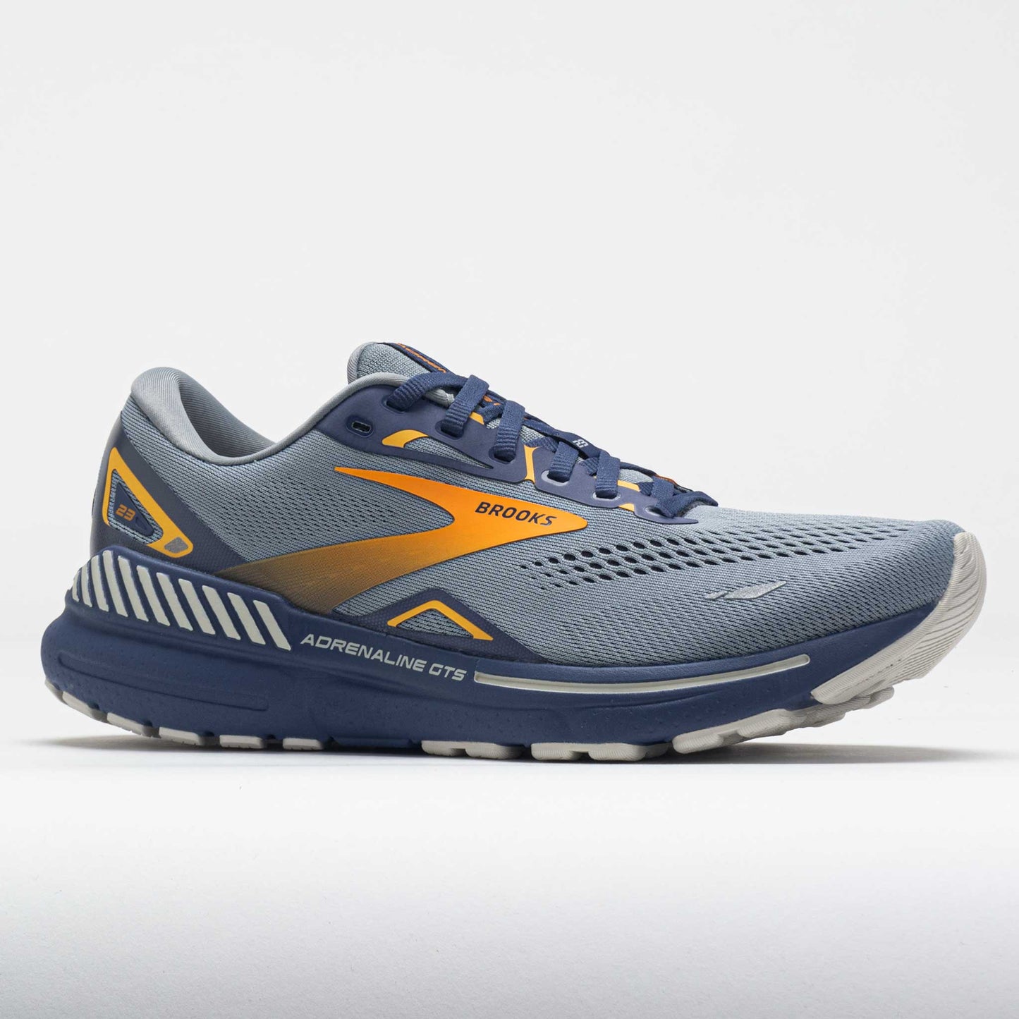 Brooks Adrenaline GTS 23 Men's  Grey/Crown Blue/Orange